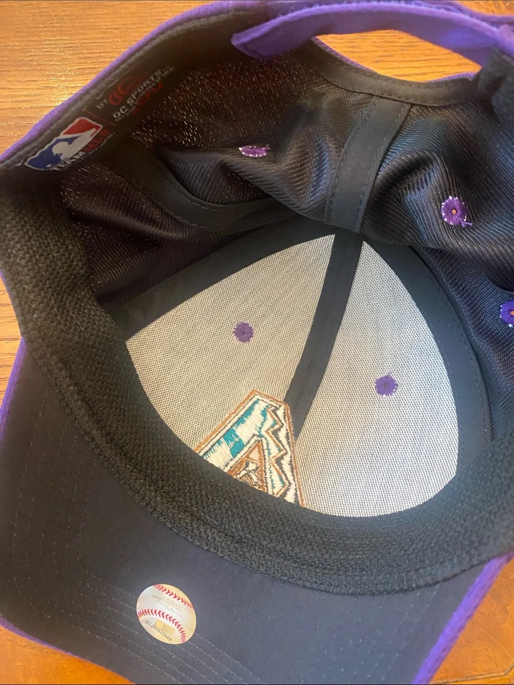 MLB Kids Purple Arizona Diamondbacks Hat with Teal & Gold Logo